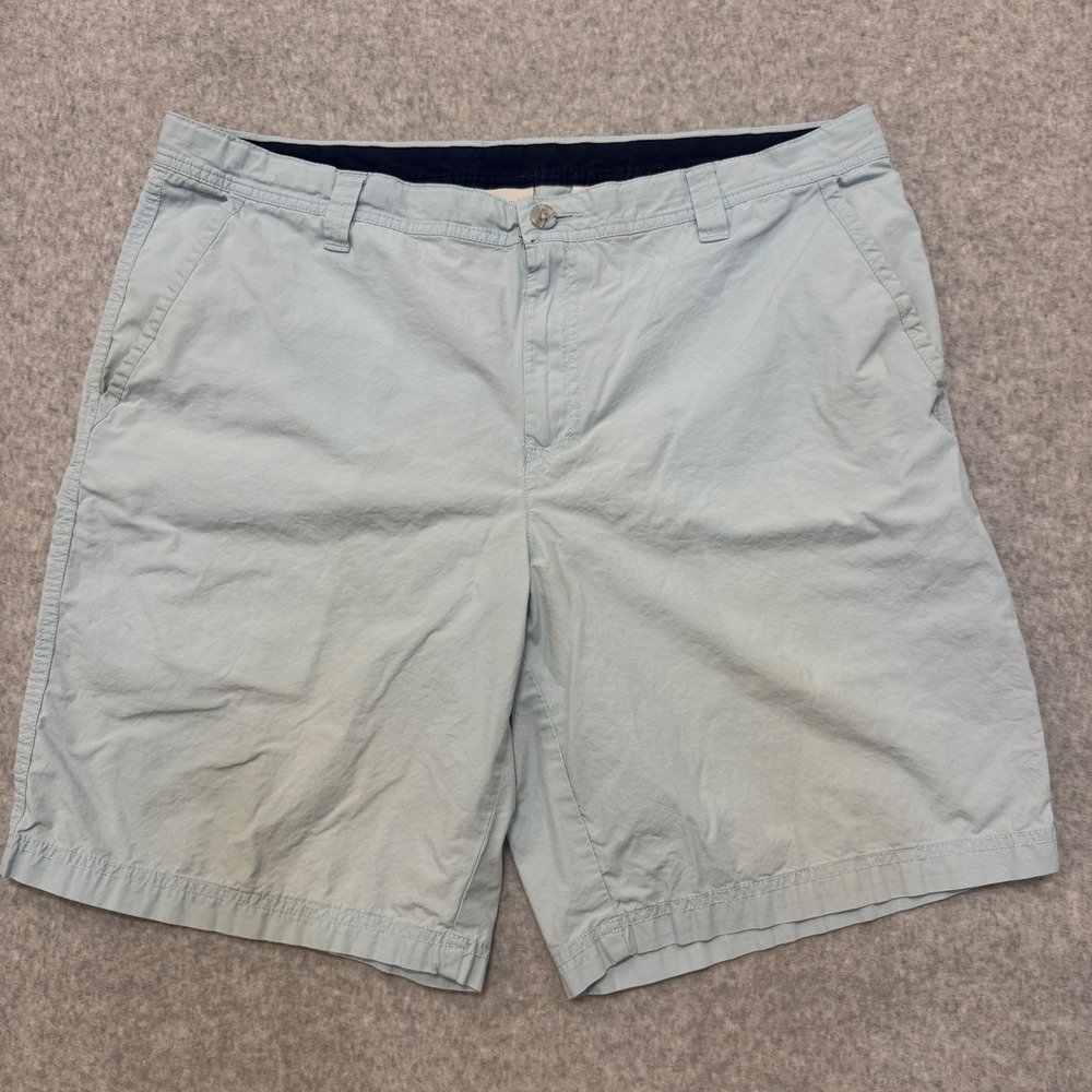 Columbia Sportswear Mens‎ 38 Light Blue Cotton Chino Shorts Summer Vacation